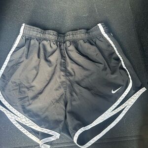 Nike Black Athletic Shorts with White Trim